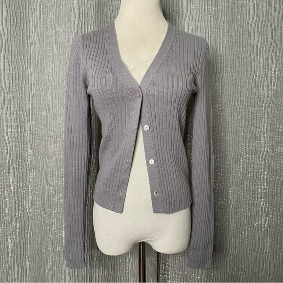 Aritzia Wilfred Manila ribbed cardigan - Picture 2 of 6